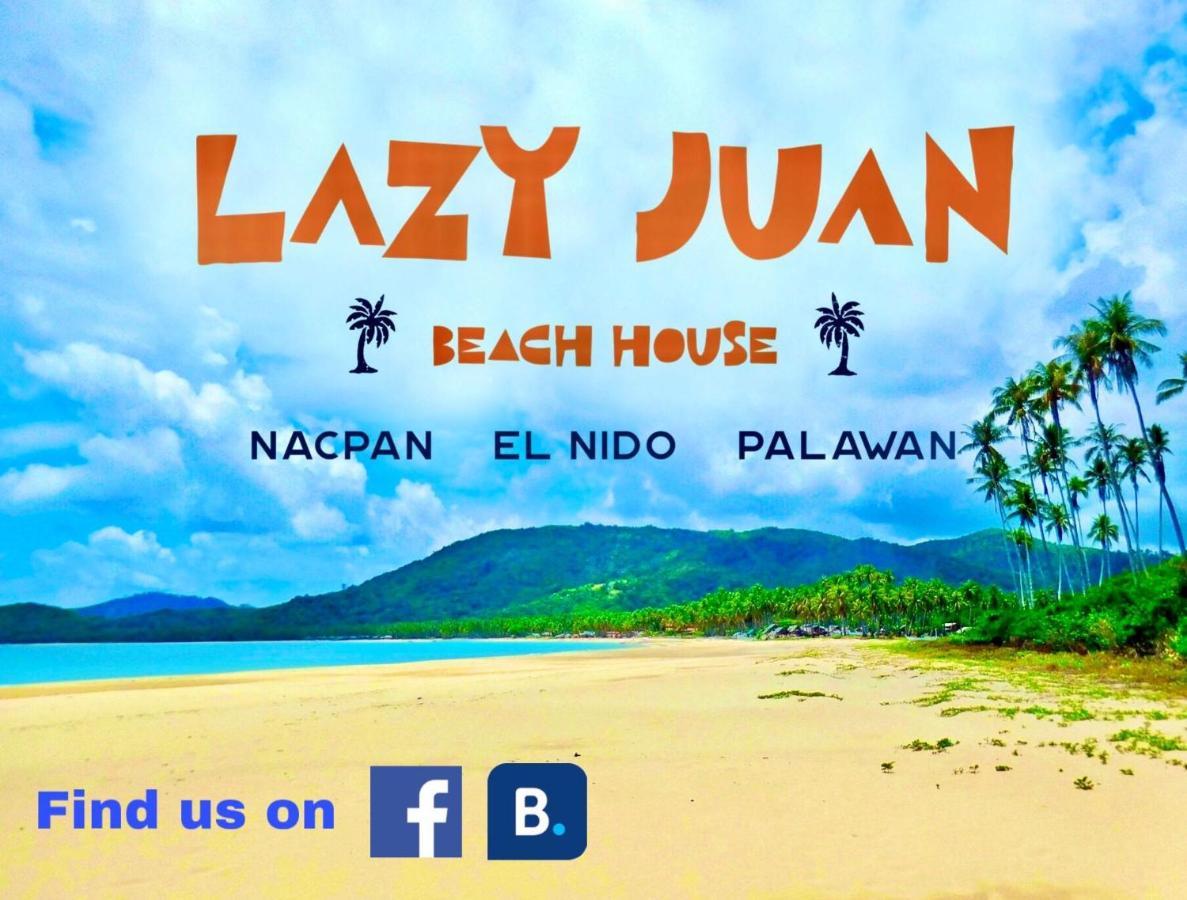 Lazy Juan Beach House Nacpan El Nido Eksteriør bilde